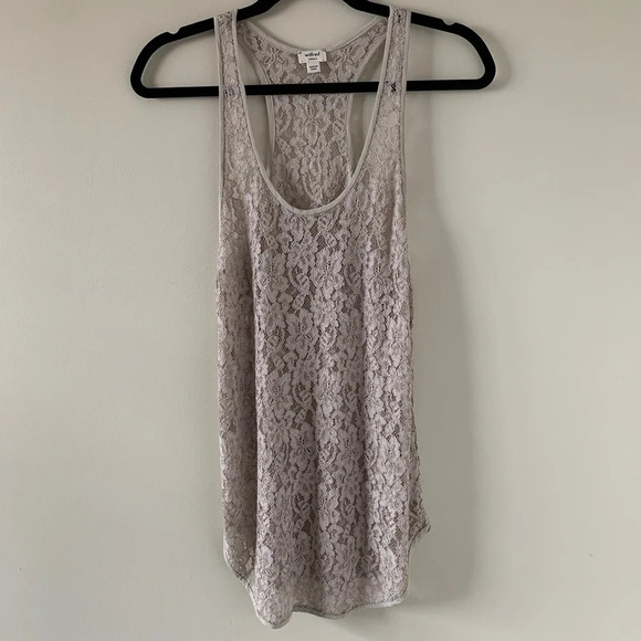 Aritzia Wilfred Madeline Tank Top Sleeveless Lace Racerback Blouse Size Small - Picture 8 of 16